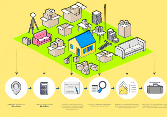 Une équipe de professionnels évaluant les besoins de débarras à Saint-Denis avec une précision des tarifs pour un déménagement efficient