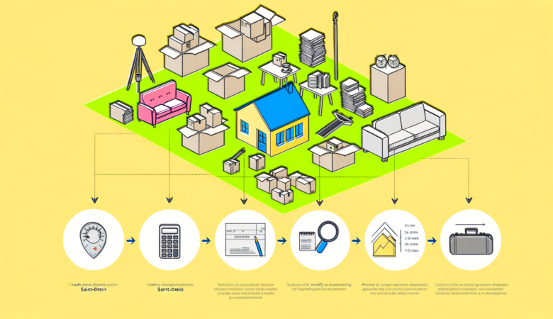 Une équipe de professionnels évaluant les besoins de débarras à Saint-Denis avec une précision des tarifs pour un déménagement efficient