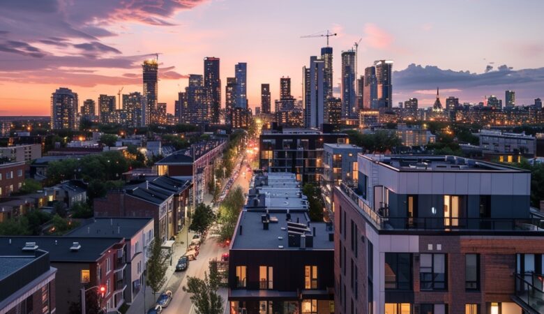 Vue panoramique d'un quartier paisible à Saint-Denis, illustrant un lieu de vie épanoui pour choisir où habiter.